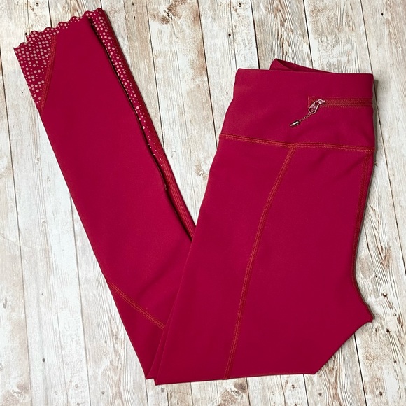 Lululemon Reflective Leggings Cranberry Red - Picture 8 of 9